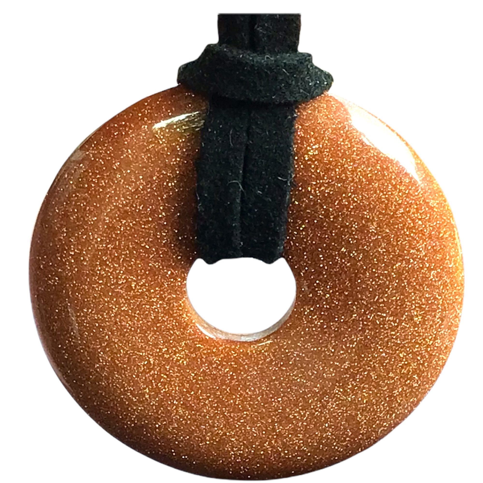 Steinfixx® Lange Kette echter Edelsteindonut 30 günstig online kaufen