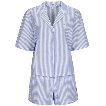 Tommy Hilfiger  Pyjamas/ Nachthemden SS LINEN SHIRT SHORT SET günstig online kaufen