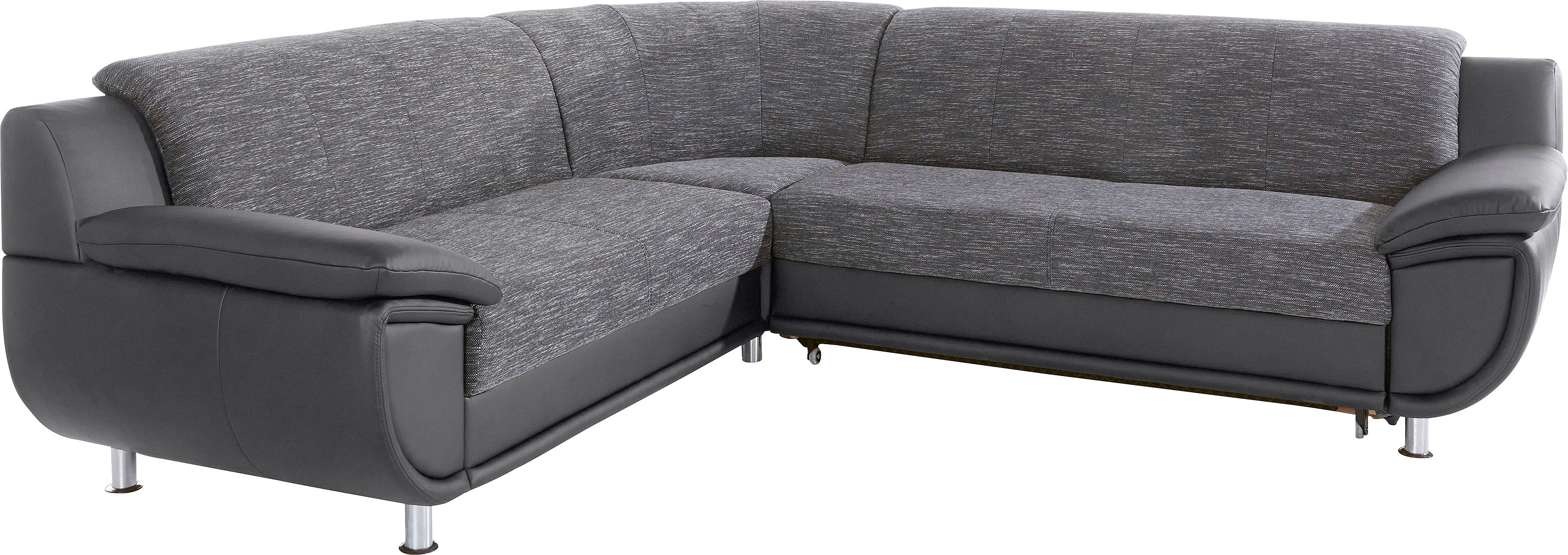 TRENDMANUFAKTUR Ecksofa "Rondo 3, zeitlos und modern, im Materialmix, L-For günstig online kaufen