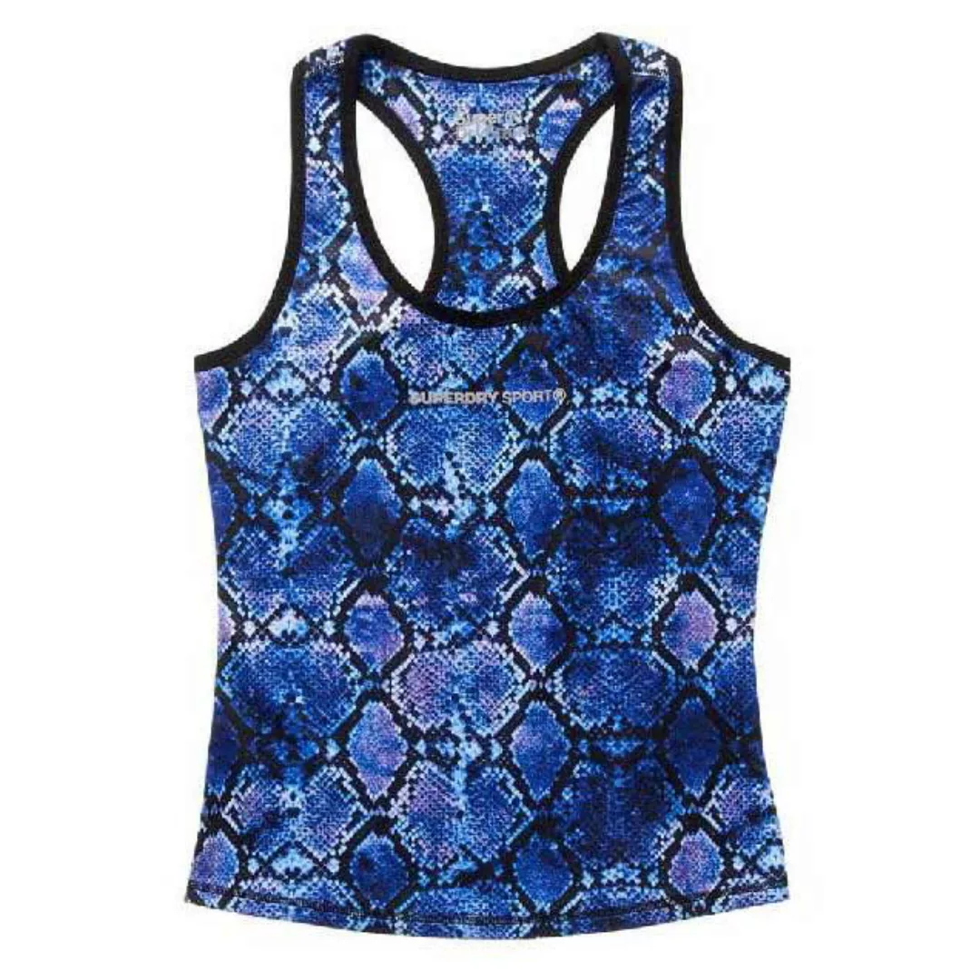 Superdry Core Gym Ärmelloses T-shirt L Purple Python günstig online kaufen