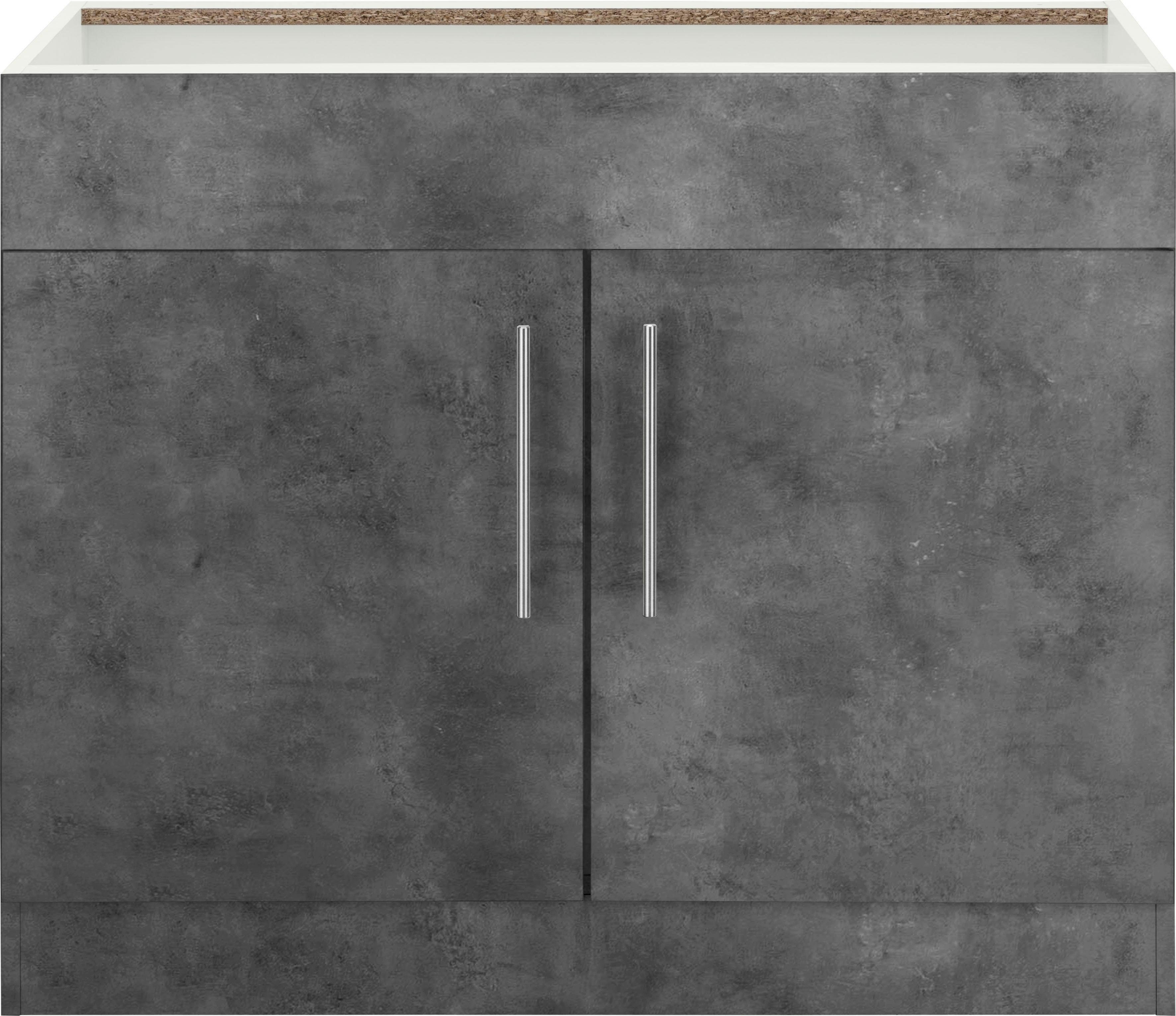wiho Küchen Spülenschrank "Cali", 100 cm breit, ohne Arbeitsplatte günstig online kaufen
