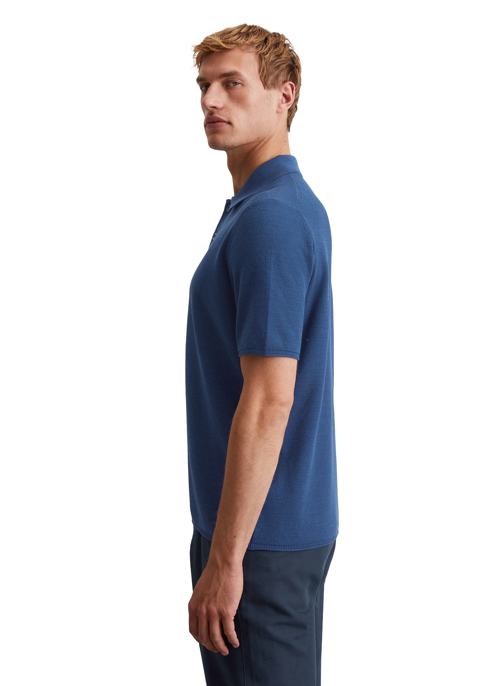 Marc OPolo Kurzarmpullover "aus reiner Bio-Baumwolle" günstig online kaufen