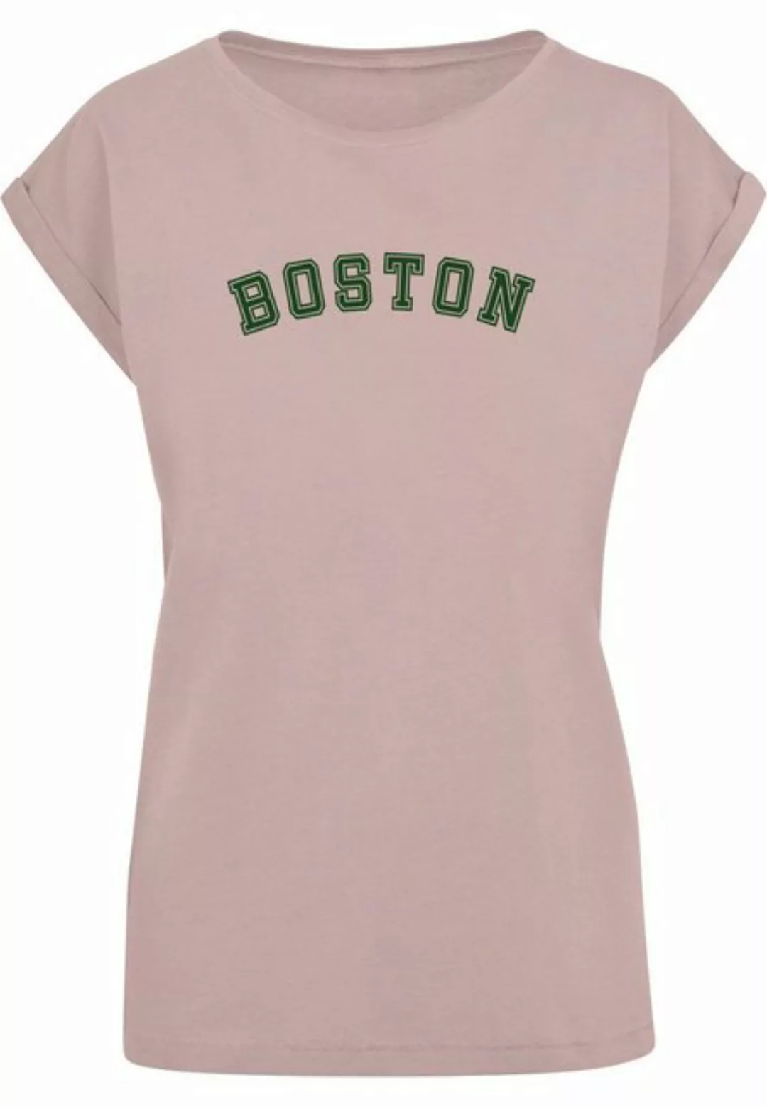 Merchcode T-Shirt Merchcode Damen Ladies Boston Extended Shoulder Tee (1-tl günstig online kaufen