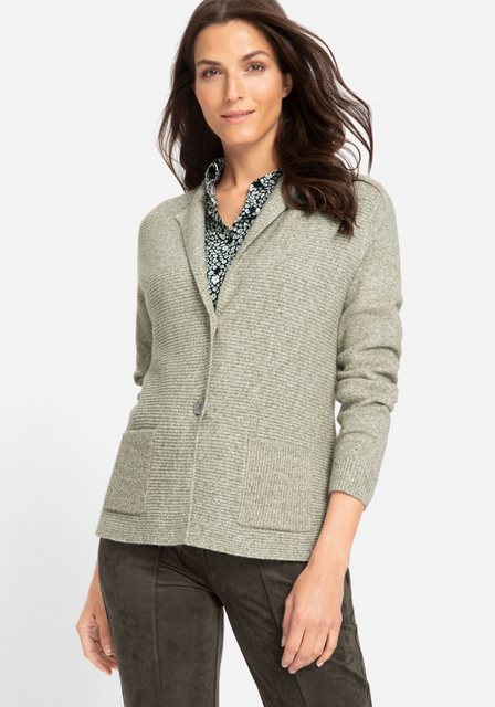 Olsen Cardigan mit Verschlussknöpfen und aufgesetzten Taschen günstig online kaufen