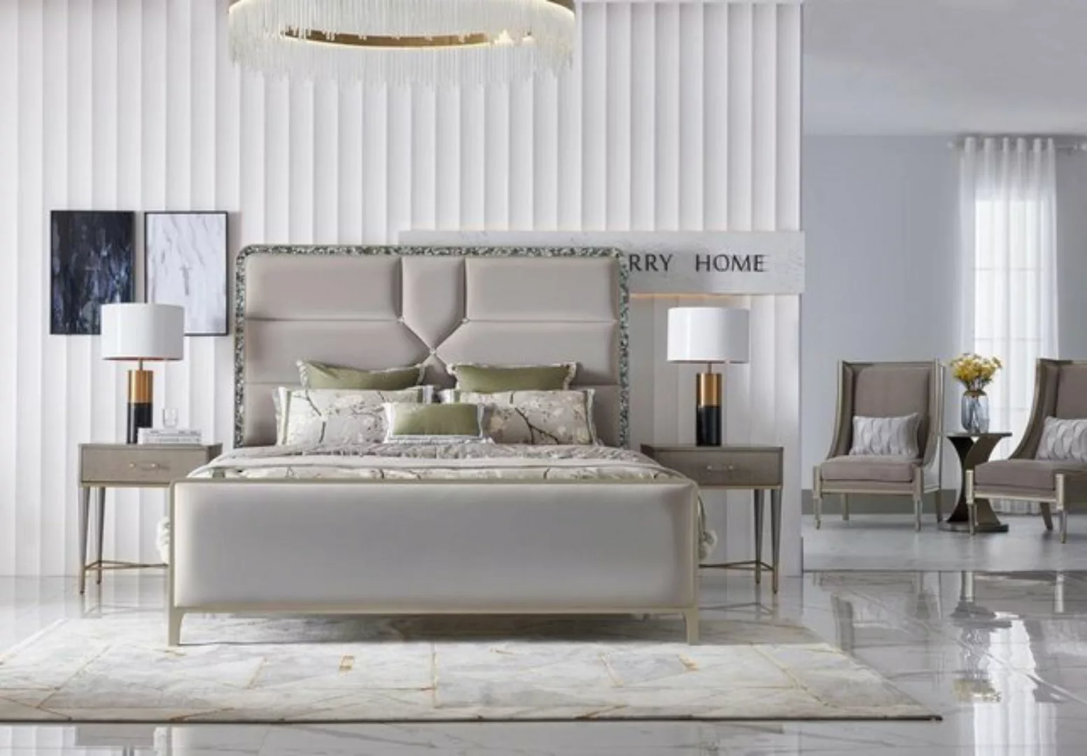 JVmoebel Bett, Schlafzimmer Luxus Bett Design Bett Betten 180x200cm Dubai günstig online kaufen