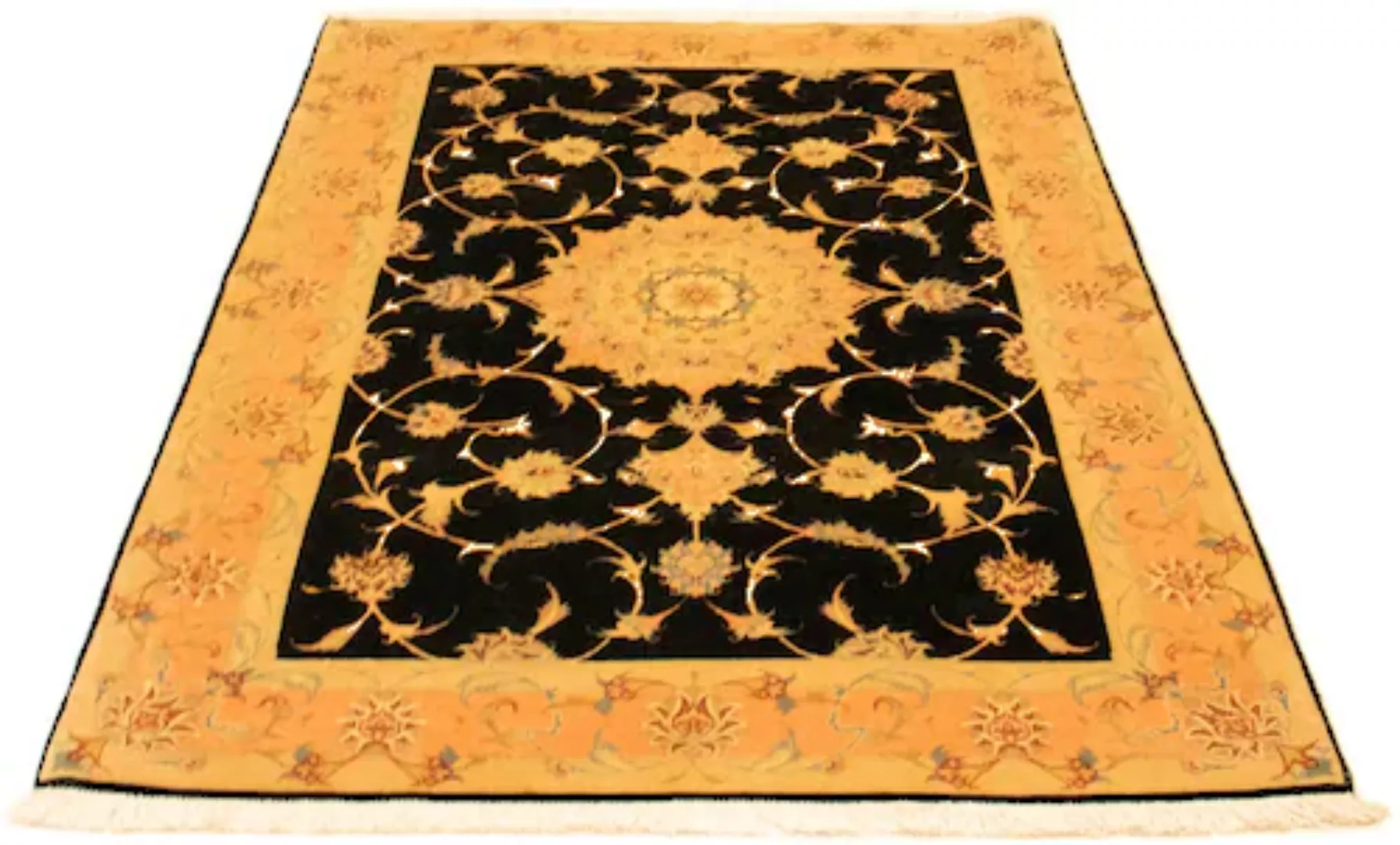 morgenland Teppich »Täbriz 50 Raj Teppich handgeknüpft schwarz«, rechteckig günstig online kaufen