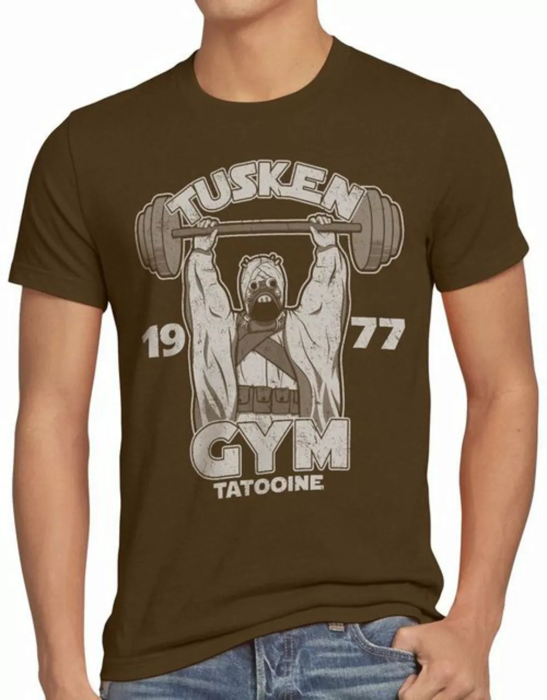 style3 T-Shirt Tatooine Gym studio fitness krieg wars imperium der sterne günstig online kaufen