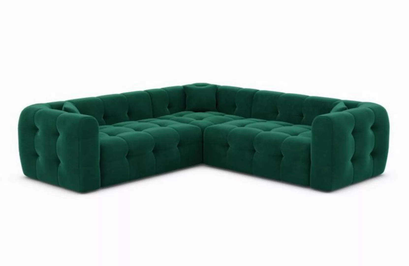 Sofa Dreams Ecksofa Sofa Polsterstoff Eckcouch Samt Lounge Couch Sevilla L günstig online kaufen