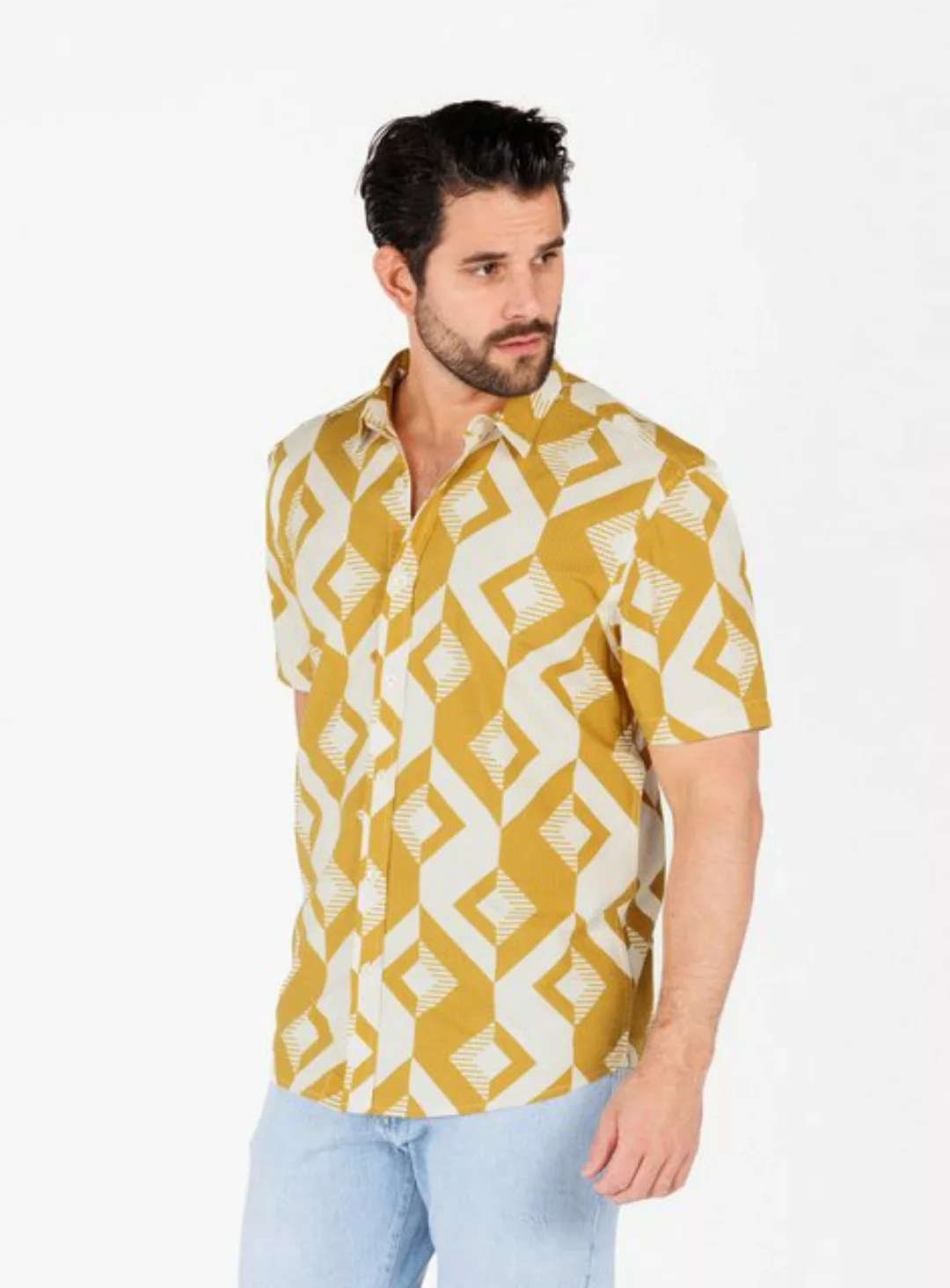 Key Largo Kurzarmhemd MSH TRACK 1/2 patterned (1-tlg) günstig online kaufen