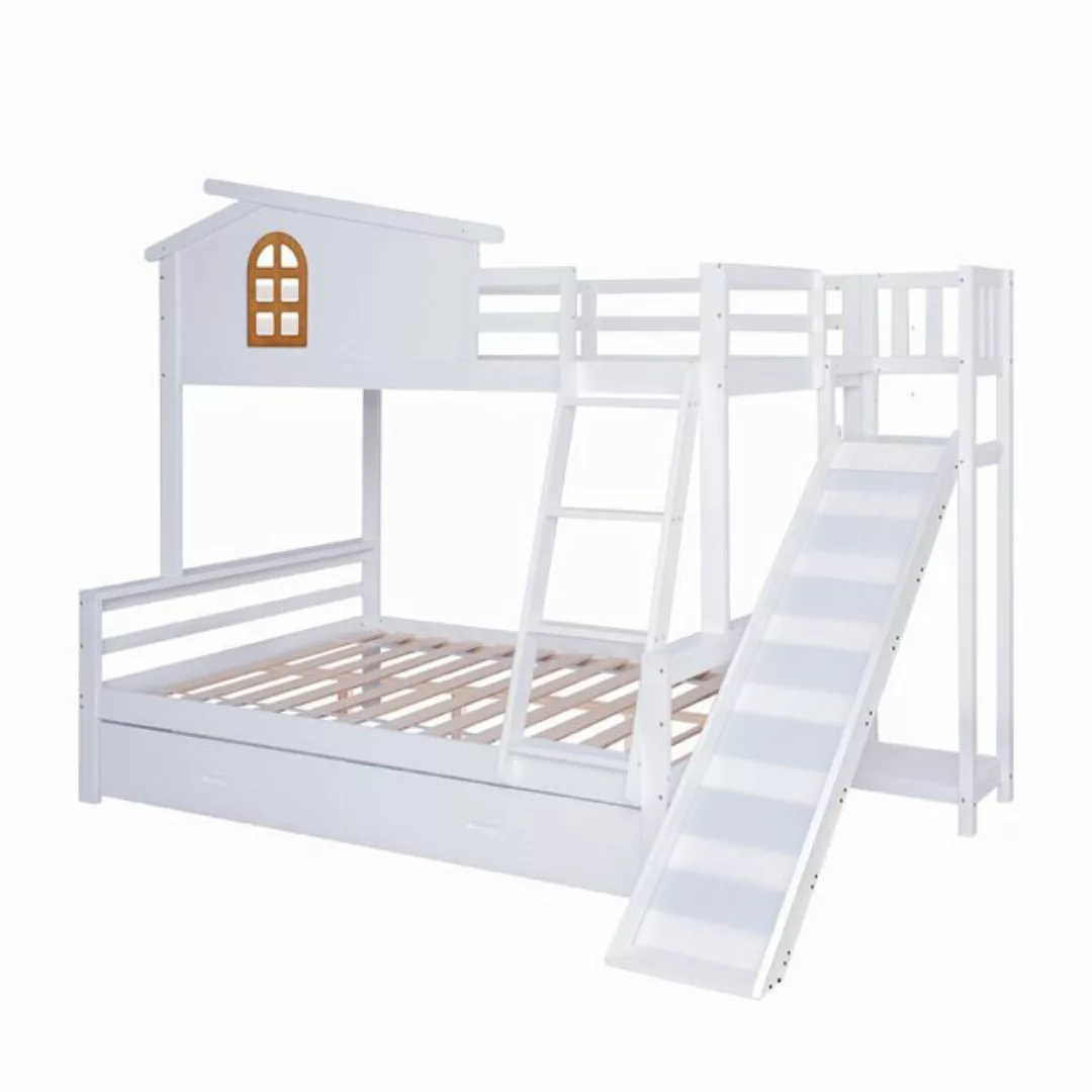 Gotagee Etagenbett Stauraumbett Massivholzbett Mutter-Babybett 90x200/120x2 günstig online kaufen