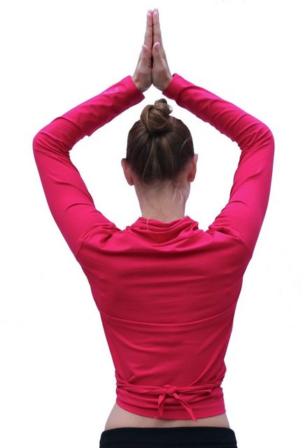 ESPARTO Yoga-Wickeljacke Wickelshirt Dhaara in Bio-Baumwolle variabel zu bi günstig online kaufen