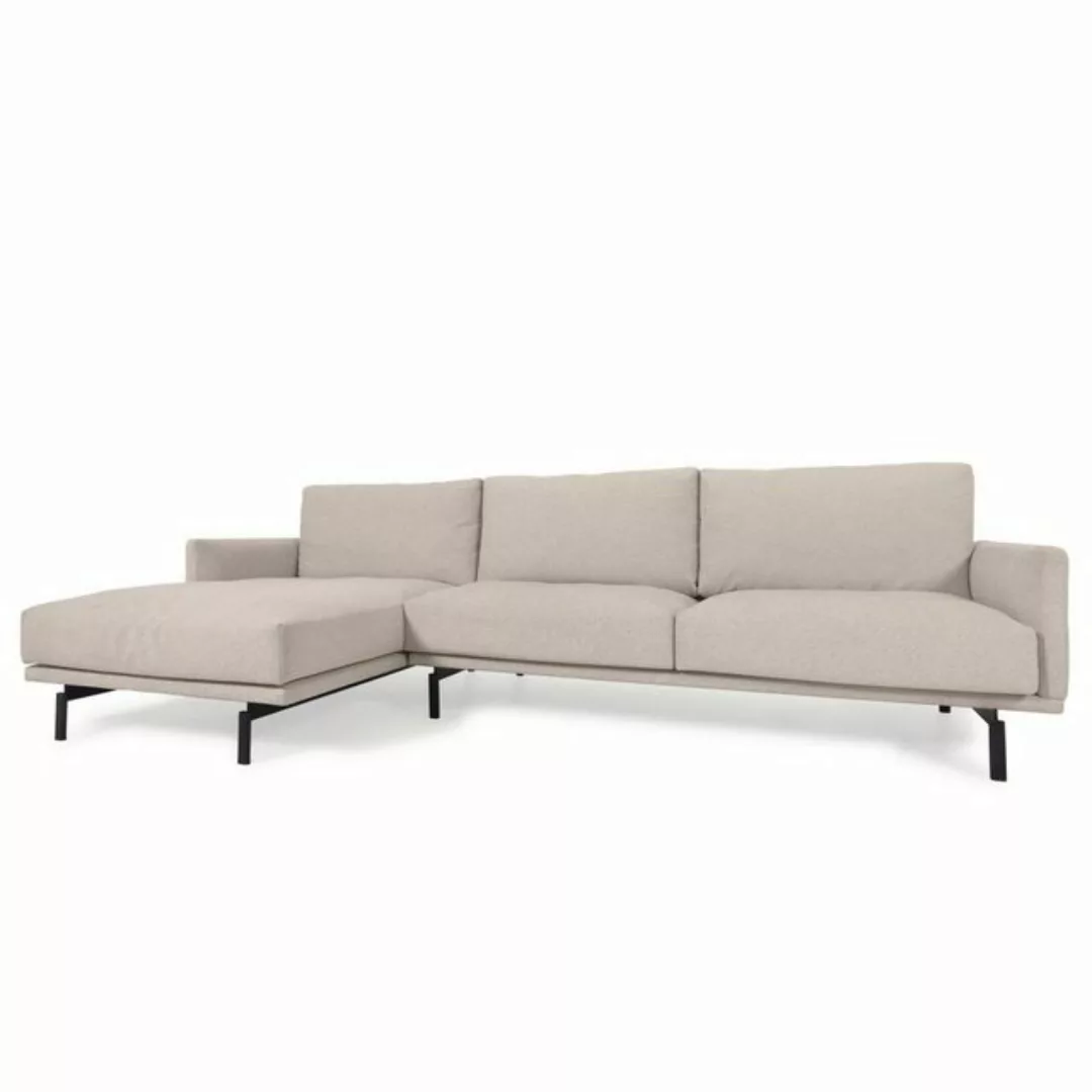 Natur24 Sofa 3-Sitzer Sofa Galene 254 x 166 x 94 cm Beige Stuhl Sitzgelegen günstig online kaufen