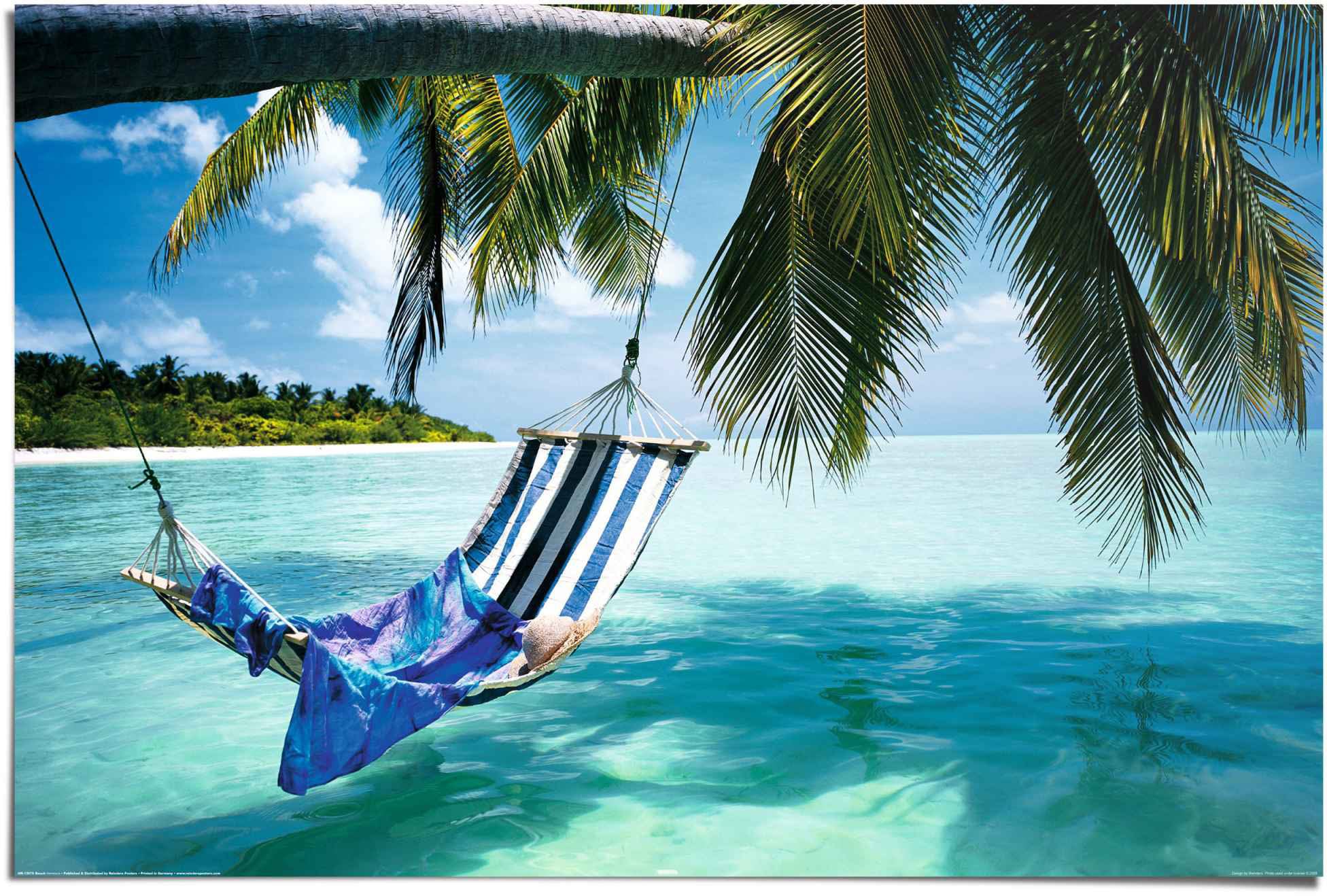 Reinders Poster "Hängematte am Strand", (1 St.) günstig online kaufen