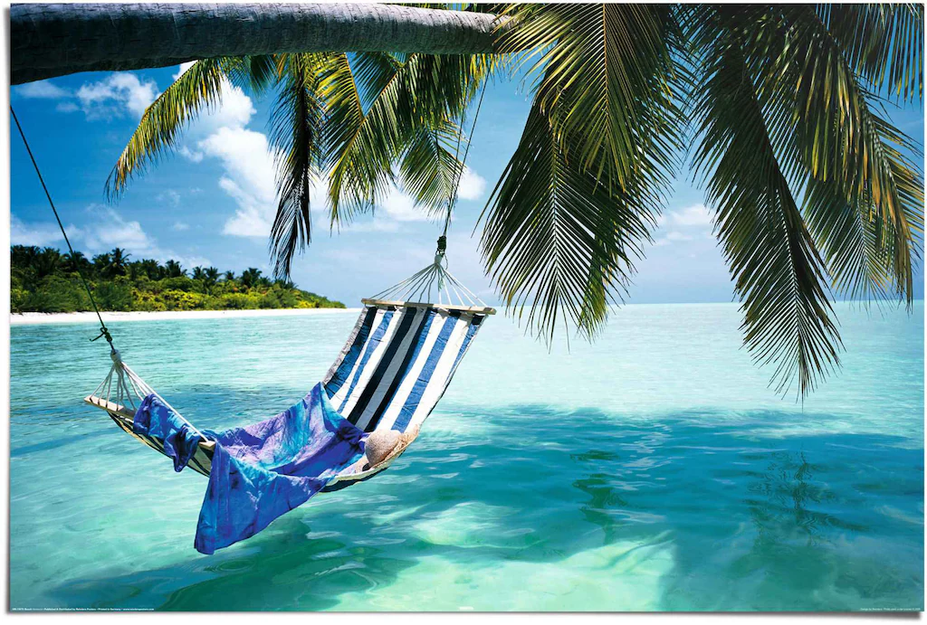 Reinders Poster "Hängematte am Strand", (1 St.) günstig online kaufen