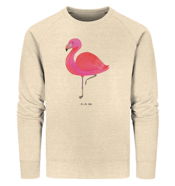 Mr. & Mrs. Panda Longpullover Größe L Flamingo Classic - Natural Raw - Gesc günstig online kaufen