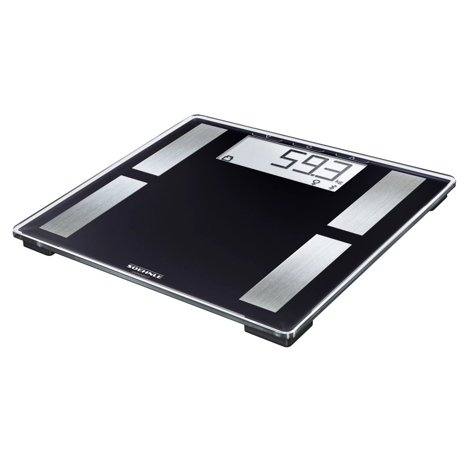 Leifheit Personenwaage Digital Shape Sense Connect 50 Schwarz-Silber 31 x 3 günstig online kaufen