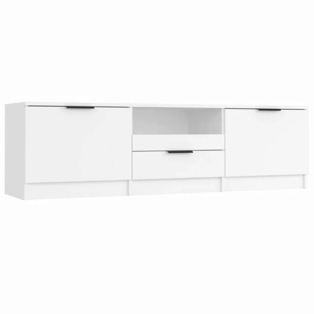 furnicato TV-Schrank Weiß 140x35x40 cm Holzwerkstoff günstig online kaufen