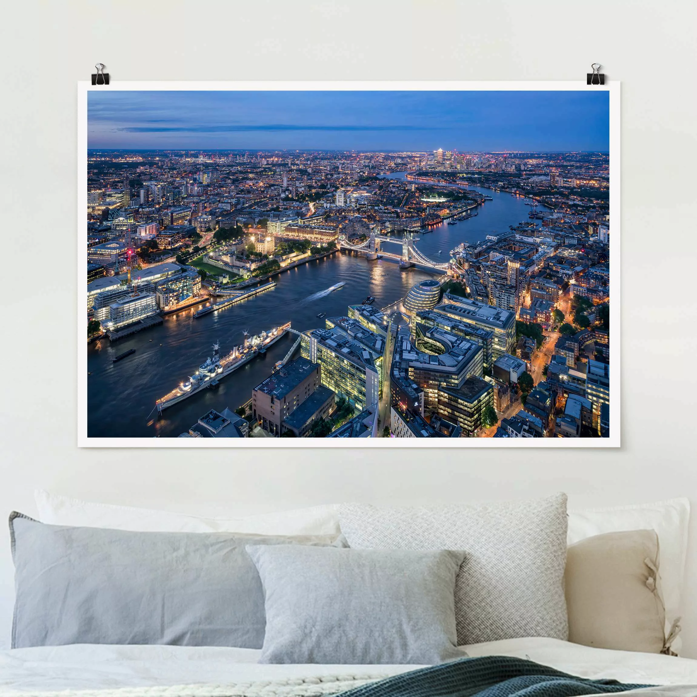 Poster Nachts in London günstig online kaufen