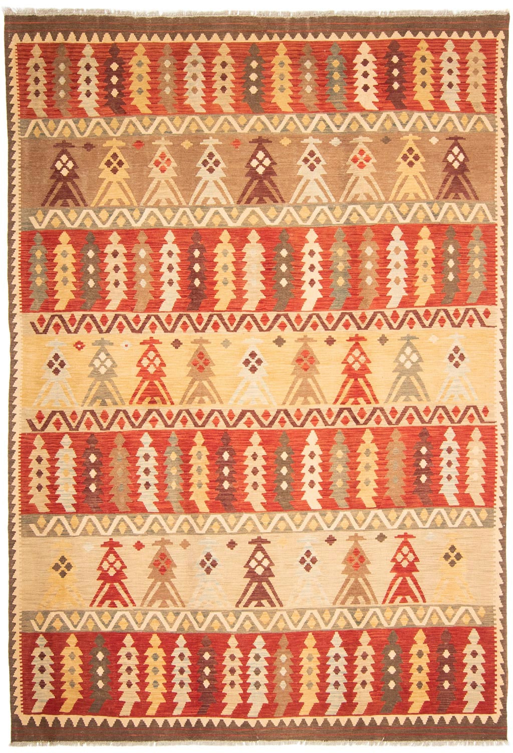 morgenland Wollteppich »Kelim - Oriental - 353 x 256 cm - mehrfarbig«, rech günstig online kaufen