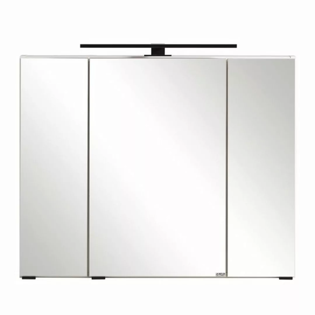 Spiegelschrank 80 cm mit LED-Aufbauleuchte in weiß MARLING-03, B/H/T ca. 80 günstig online kaufen