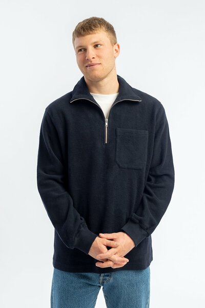 Half-zip Sweatshirt Aus Bio-baumwolle günstig online kaufen