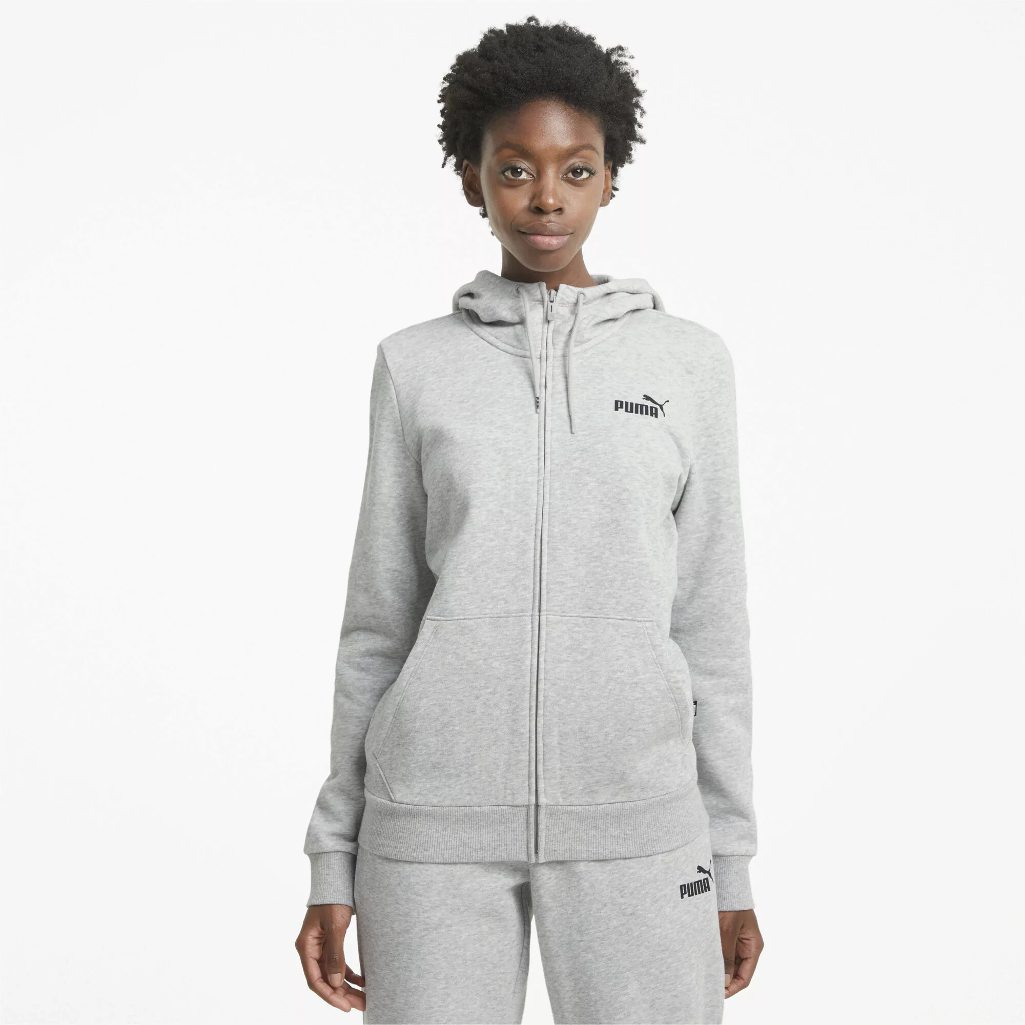 PUMA Kapuzensweatshirt ESS SMALL LOGO FULL-ZIP HOODIE FL günstig online kaufen