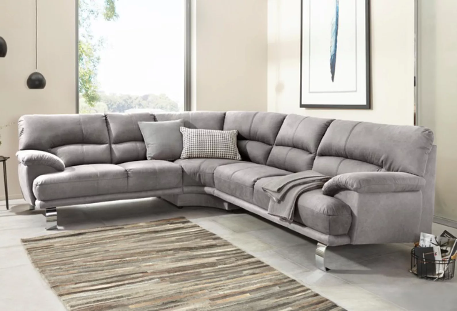 TRENDMANUFAKTUR Ecksofa »Cecilia II, in italienischen Design, bequem, hoher günstig online kaufen