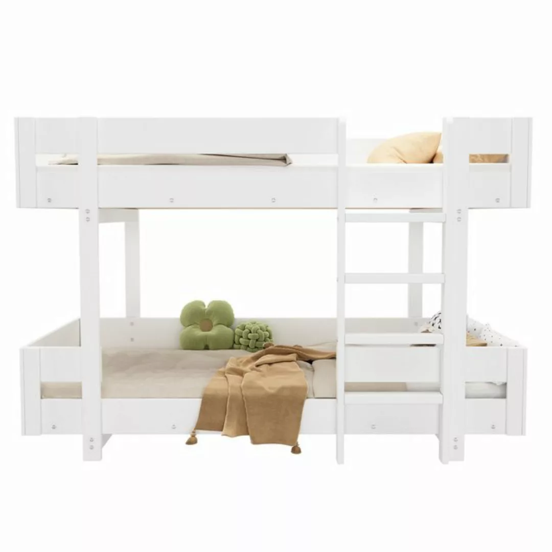 Celya Etagenbett Kinderbett Doppelbett 90x200cm, mit Treppe, Weiß günstig online kaufen