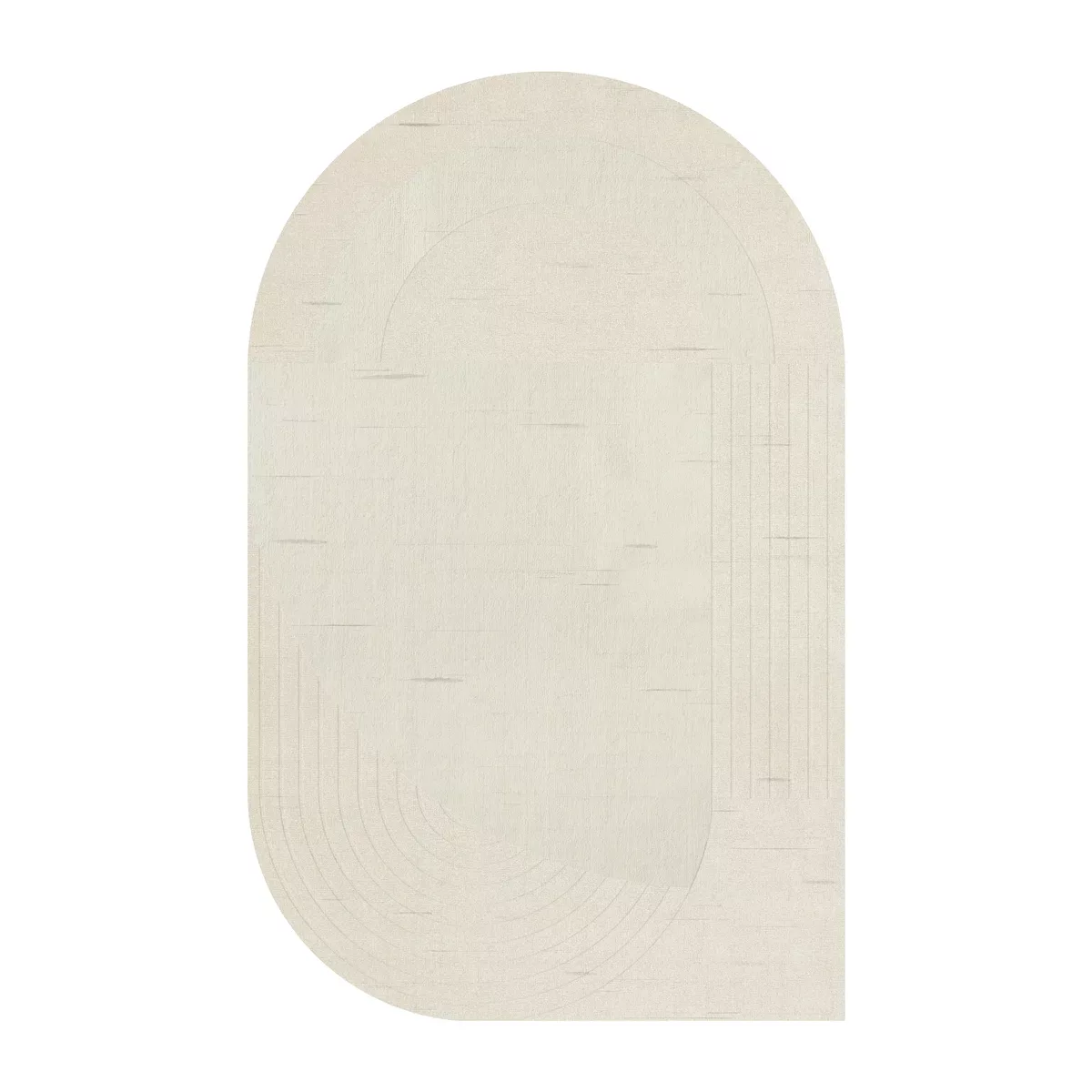 Circular Wollteppich 180 x 270cm Bone white günstig online kaufen