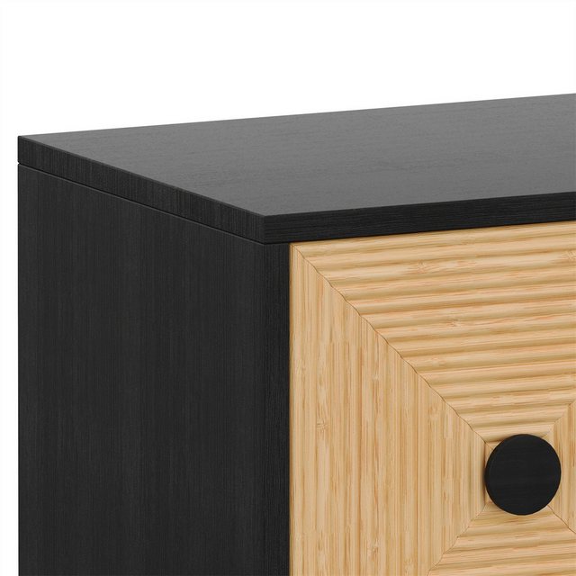 autolock TV-Schrank Moderner schwarzer TV-Schrank, Lowboard – 150 x 38 x 55 günstig online kaufen