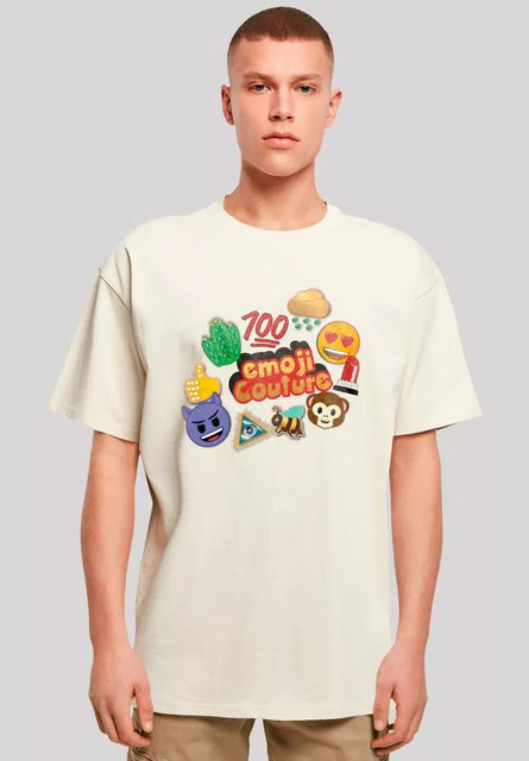 emoji couture T-Shirt gold logo stylish icons Premium Qualität günstig online kaufen