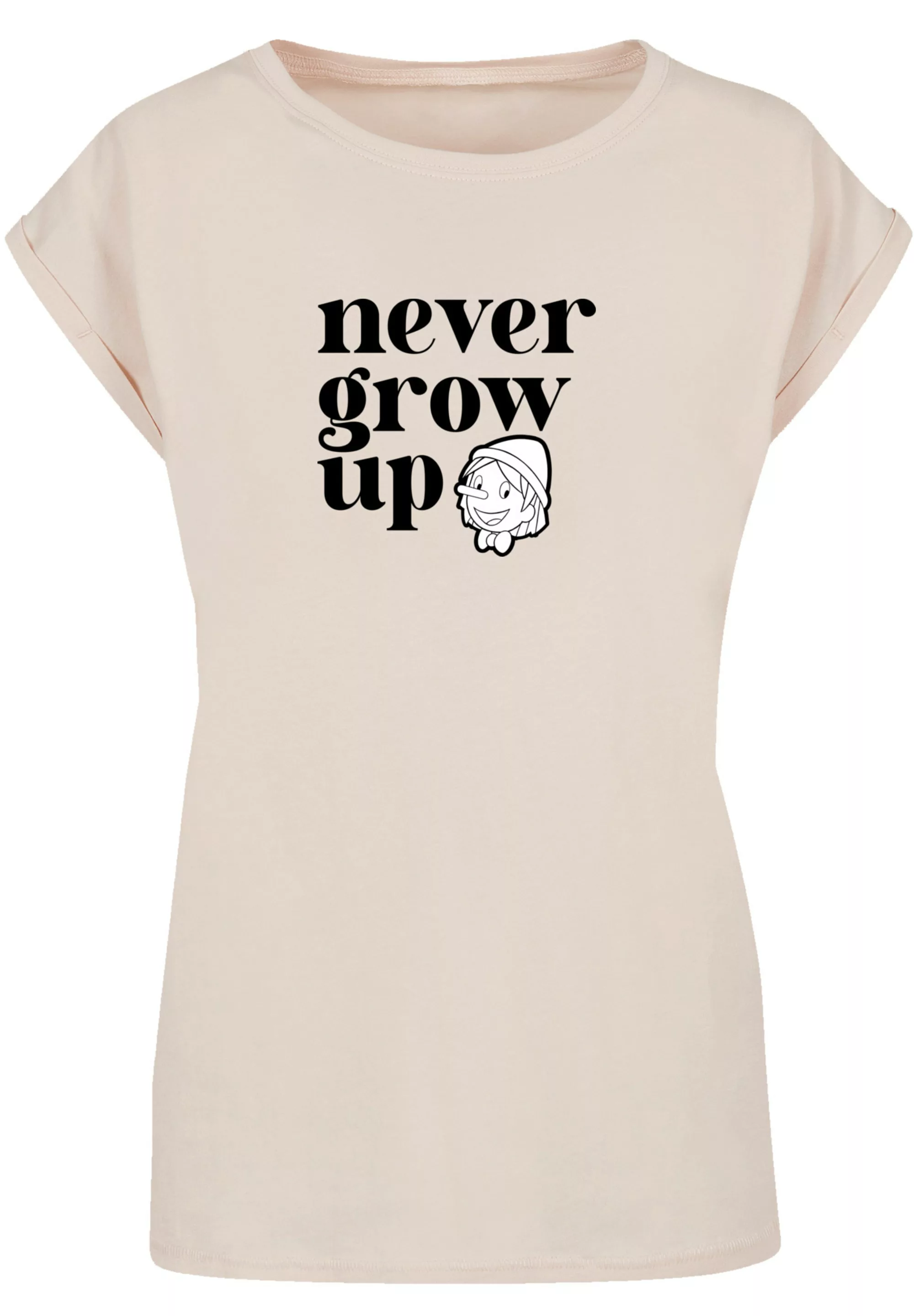 F4NT4STIC T-Shirt "Heroes of Childhood Pinocchio Never Grow Up", Retro, Her günstig online kaufen