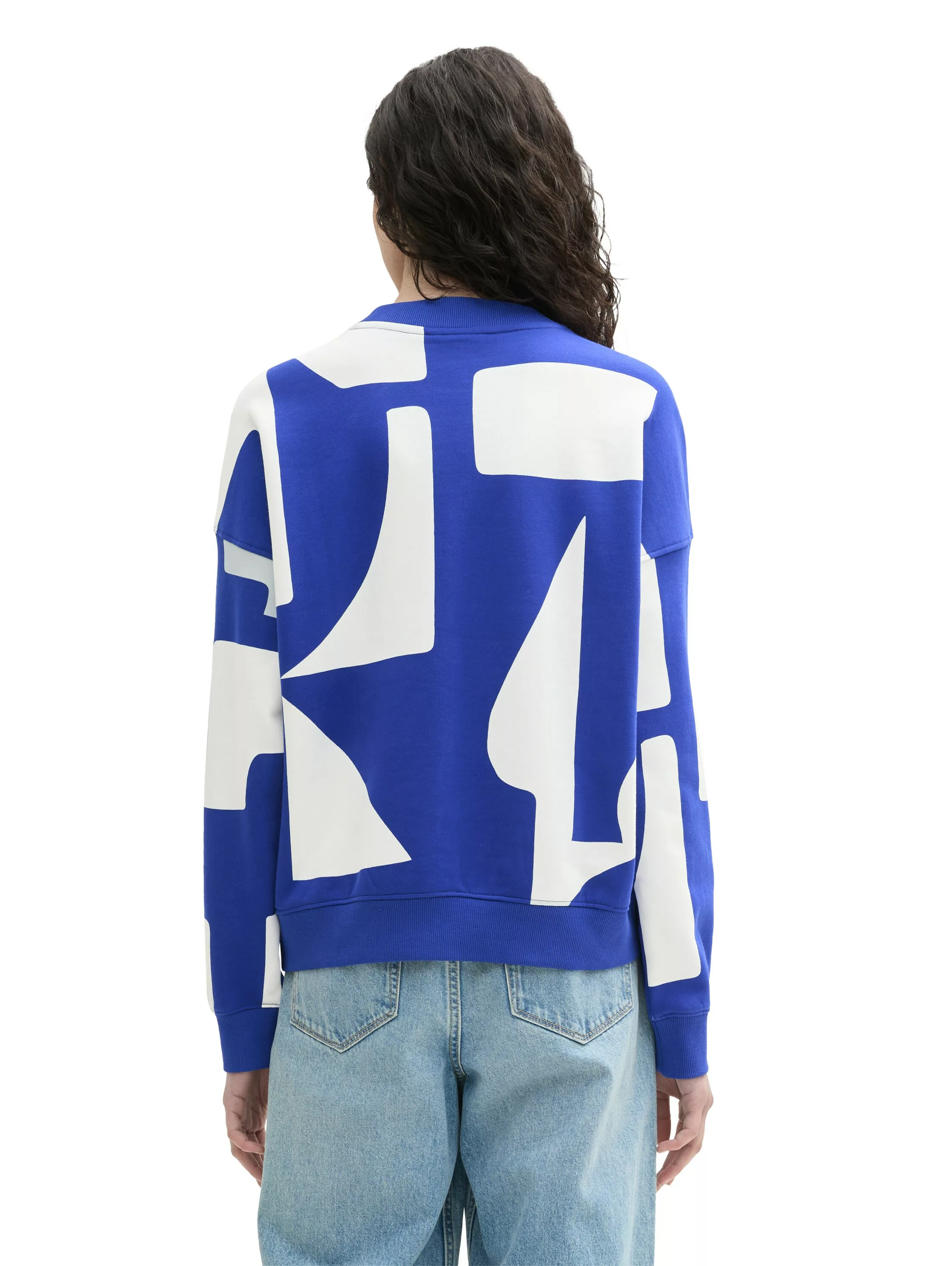 TOM TAILOR Denim Sweatshirt mit Color-Blocking-Print günstig online kaufen