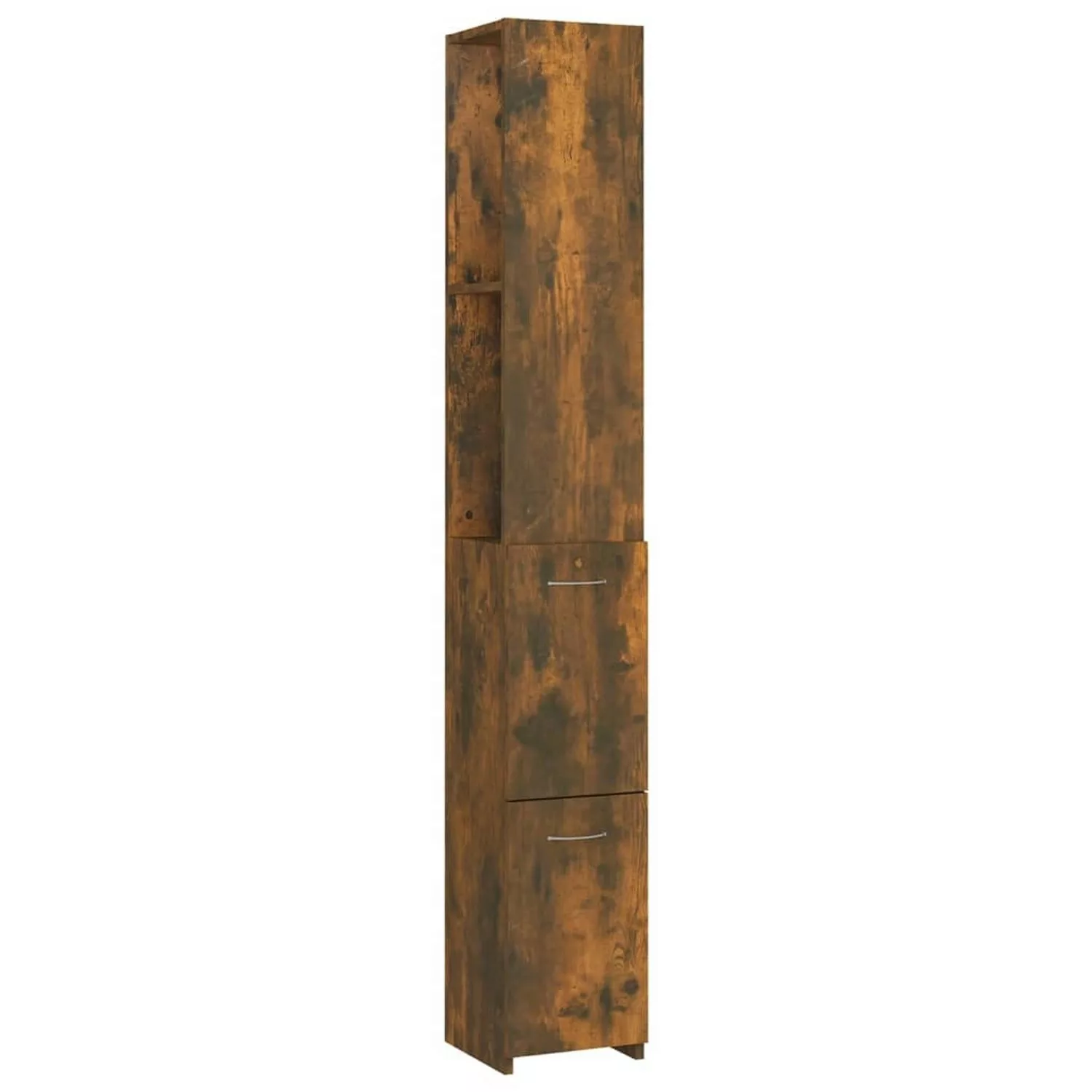 vidaXL Badezimmerschrank Räuchereiche 25x25x170 cm Holzwerkstoff günstig online kaufen