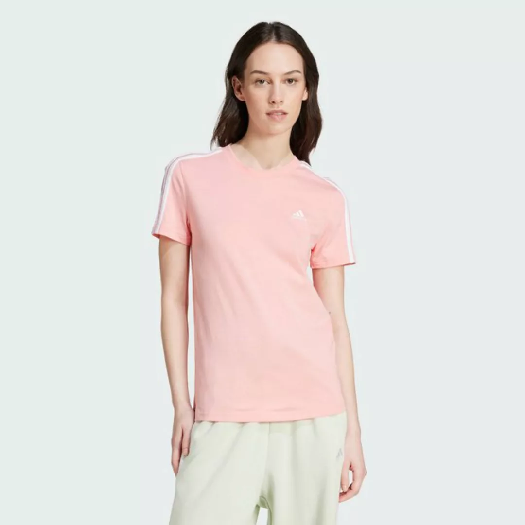 adidas Sportswear T-Shirt LOUNGEWEAR ESSENTIALS SLIM 3-STREIFEN T-SHIRT günstig online kaufen