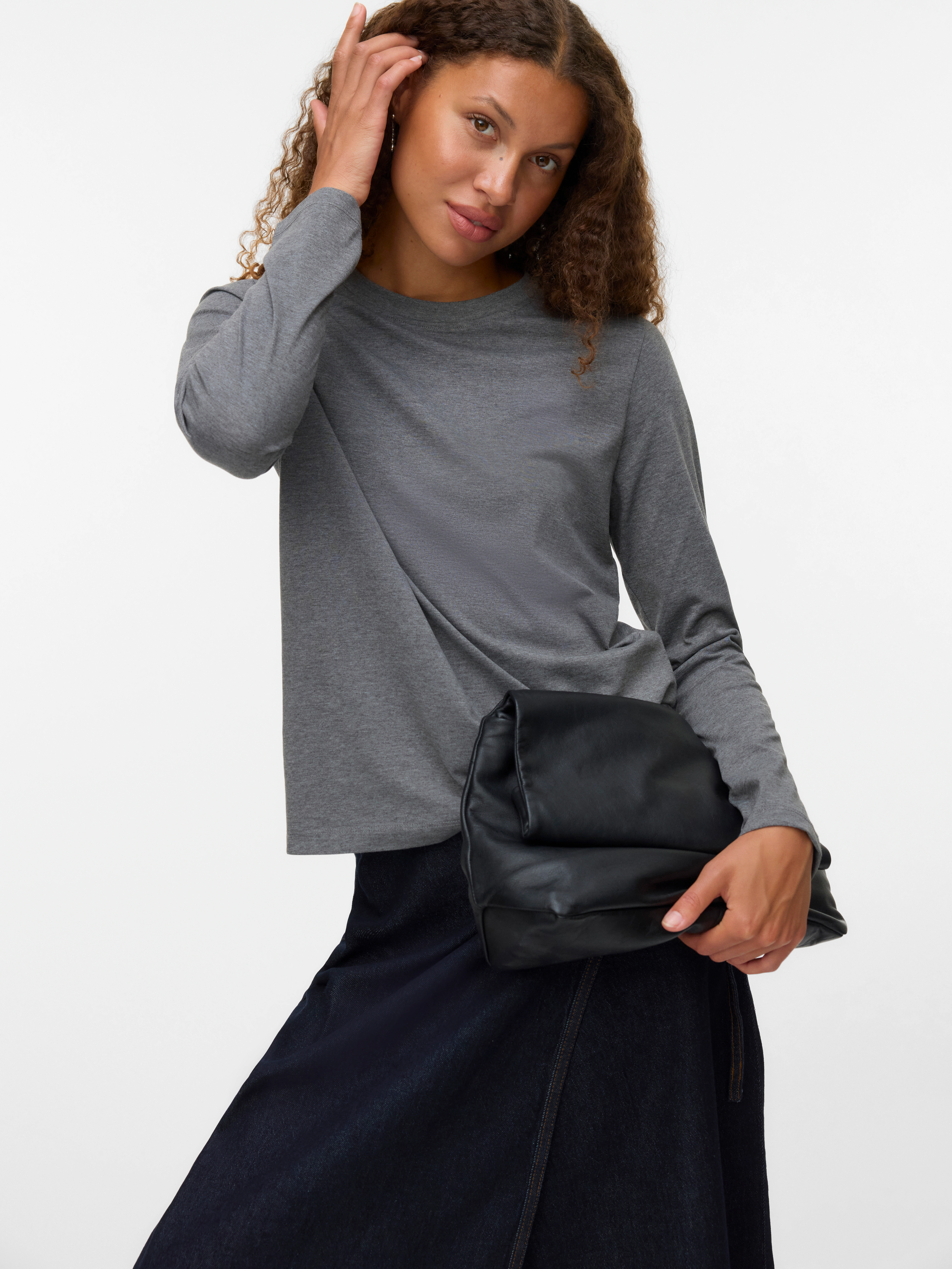 Vero Moda Langarmshirt "VMPAULINA LS T-SHIRT GA JRS NOOS" günstig online kaufen