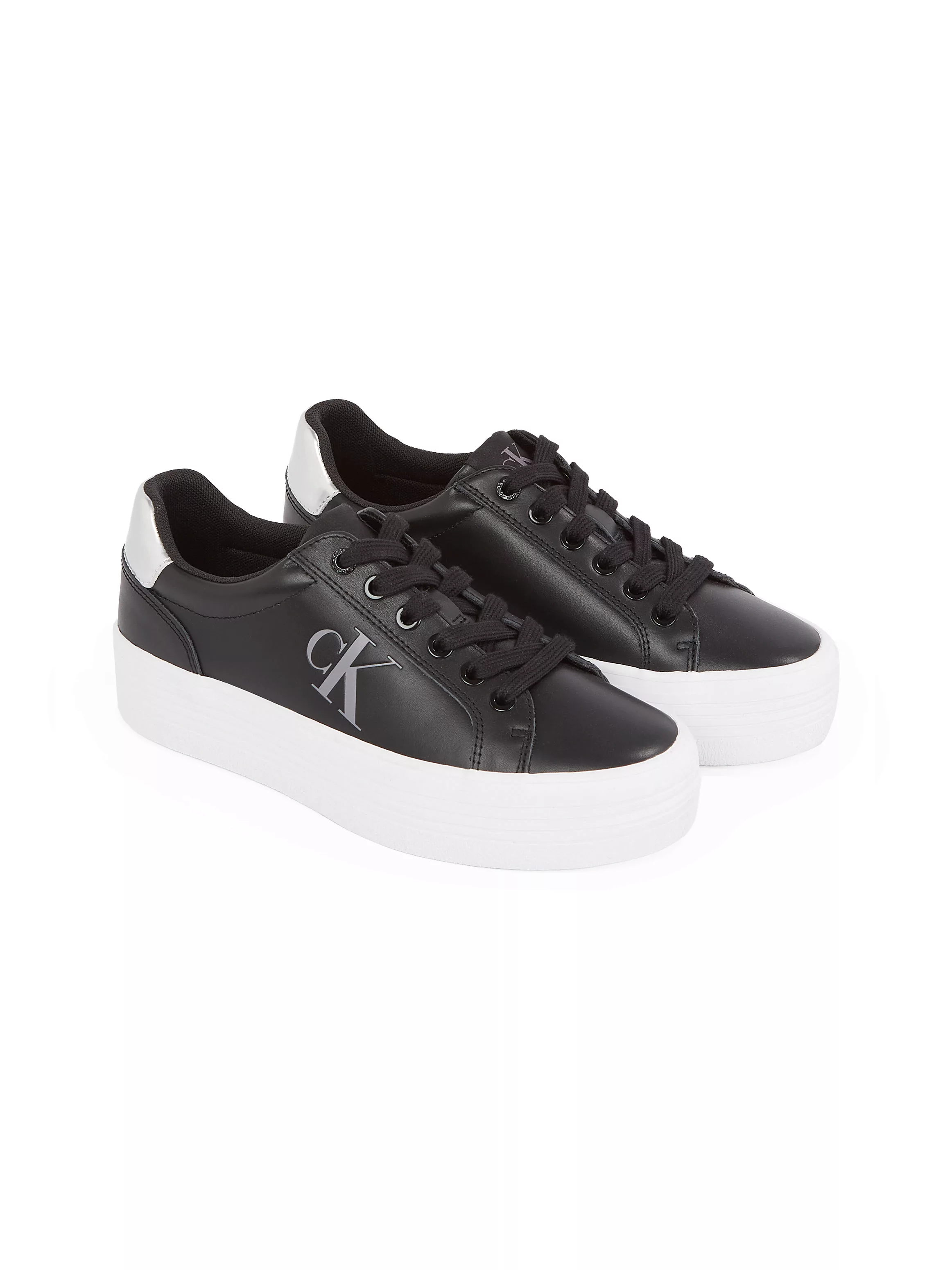 Calvin Klein Jeans Plateausneaker "BOLD VULC FLATF LACEUP LTH", Halbschuh, günstig online kaufen