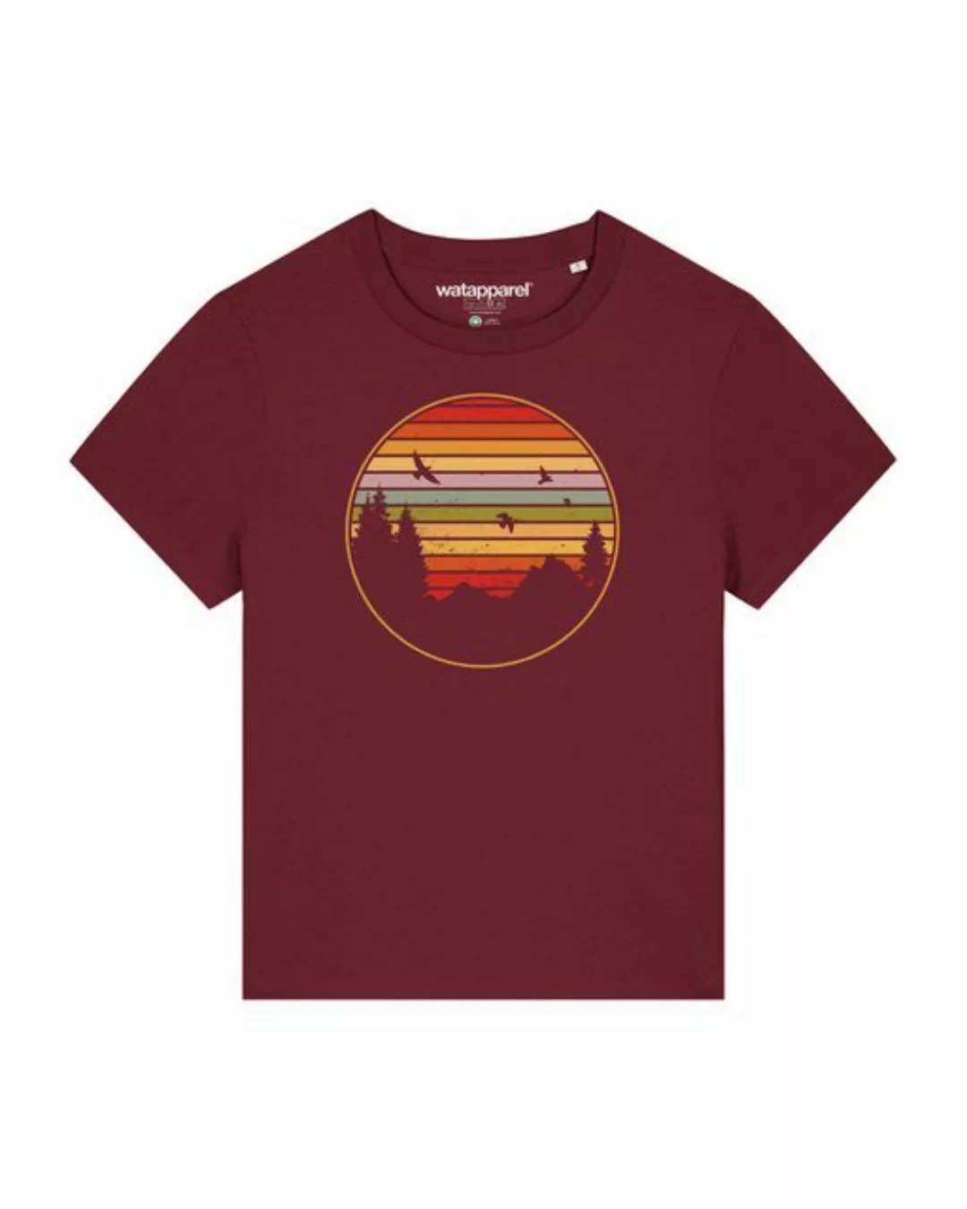 wat? Apparel T-Shirt Sunset Berge & Tannen günstig online kaufen