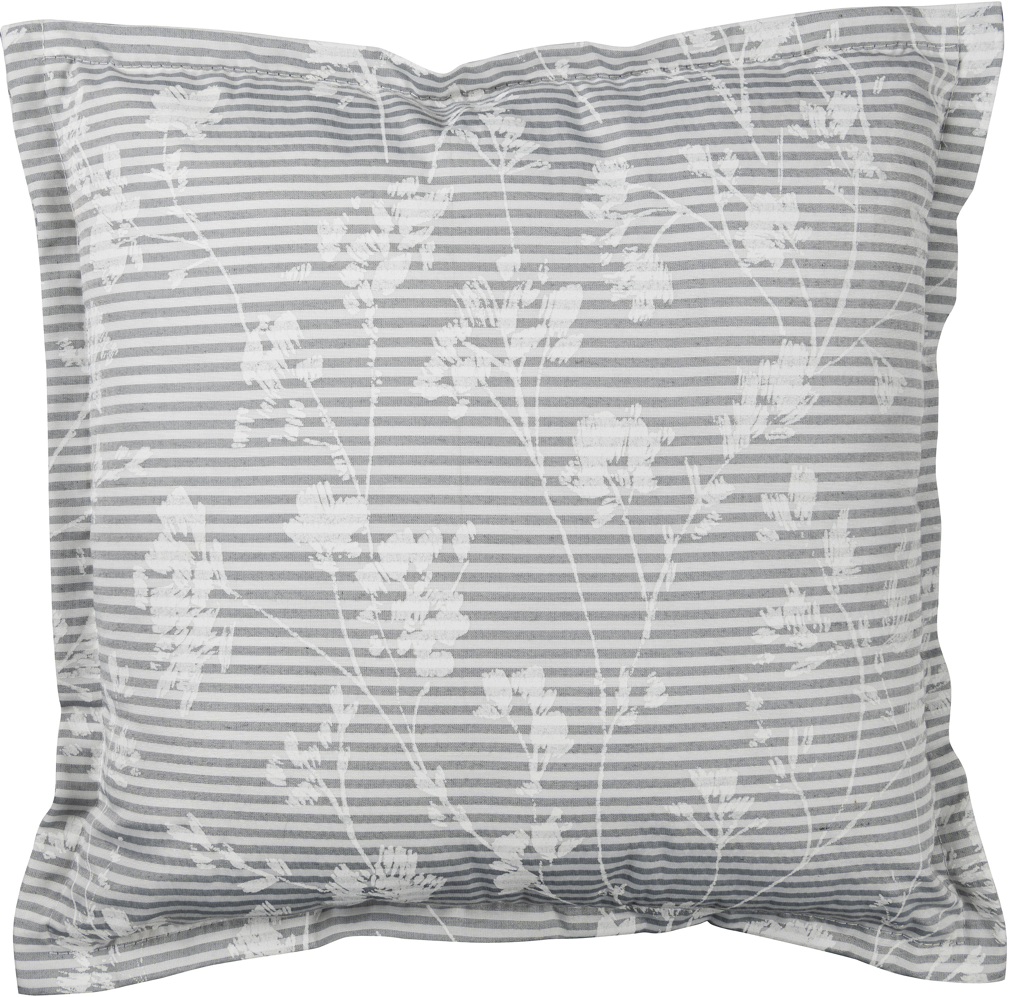 ELBERSDRUCKE Dekokissen »Blomma 07 weiß-grau«, Kissenhülle mit Polyesterfül günstig online kaufen