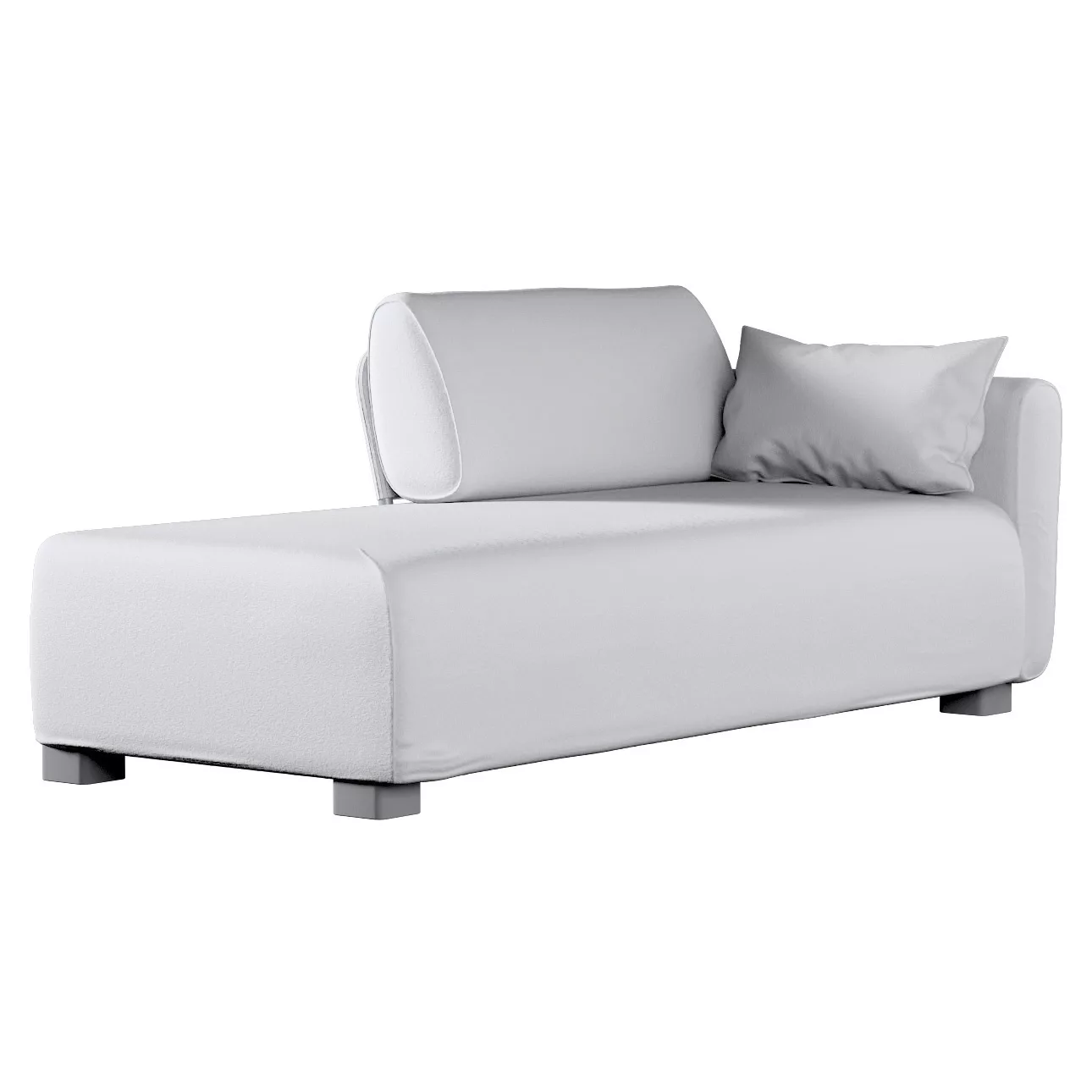 Bezug für Mysinge Recamiere Sofa, weiß, Sofahusse, Mysinge Recamiere, Boucl günstig online kaufen