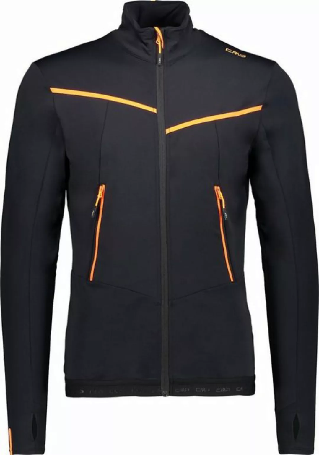 CMP Fleecejacke MAN JACKET NERO-ORANGE FLUO günstig online kaufen