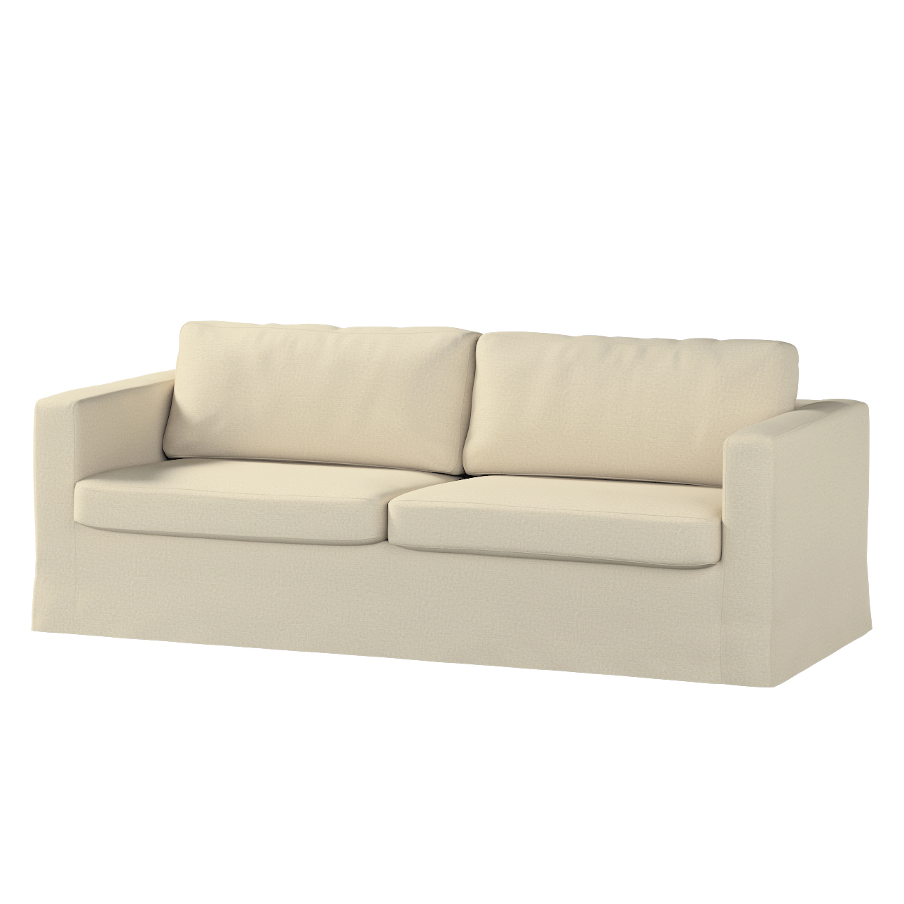 Bezug für Karlstad 3-Sitzer Sofa nicht ausklappbar, lang, ecru, Bezug für S günstig online kaufen