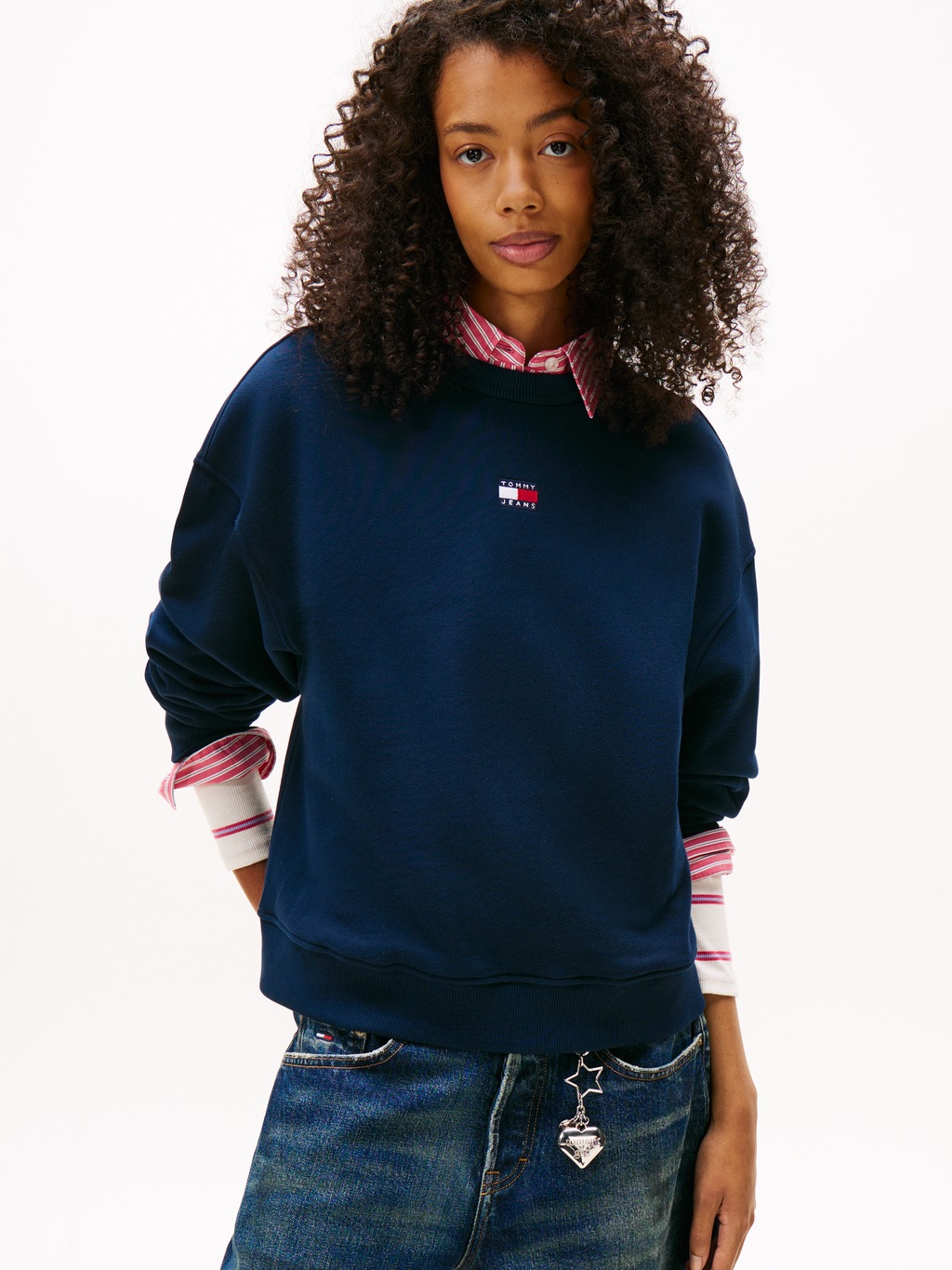 Tommy Jeans Sweatshirt "Sweatshirt TJW BXY BADGE", mit Dropshoulder-Design günstig online kaufen
