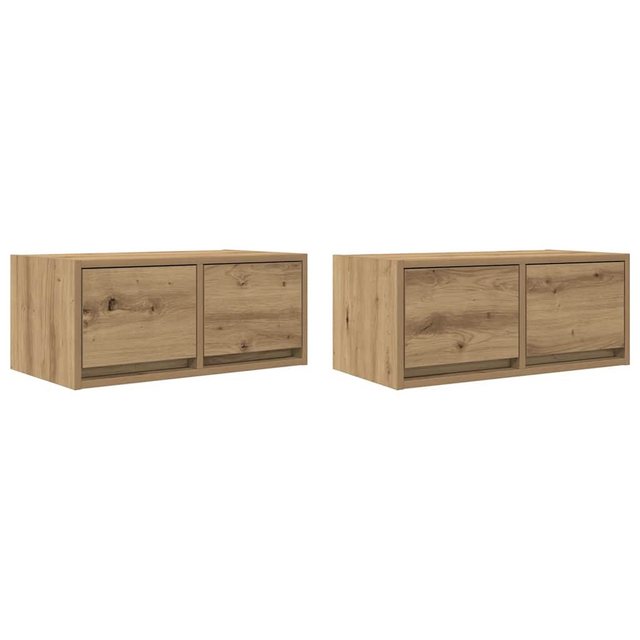 vidaXL TV-Schrank TV-Schränke 2 Stk. Artisan-Eiche 60x31x25,5 cm Holzwerkst günstig online kaufen