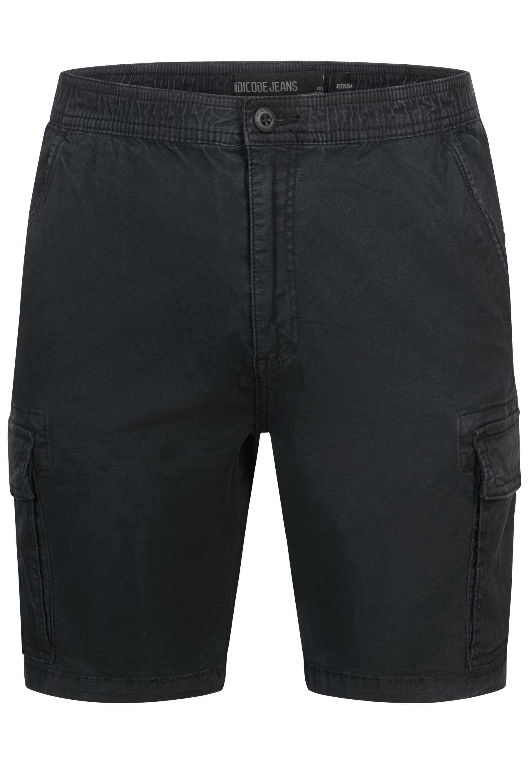 Indicode Cargoshorts Kinnaird aus elastischer Baumwoll-Qualität günstig online kaufen