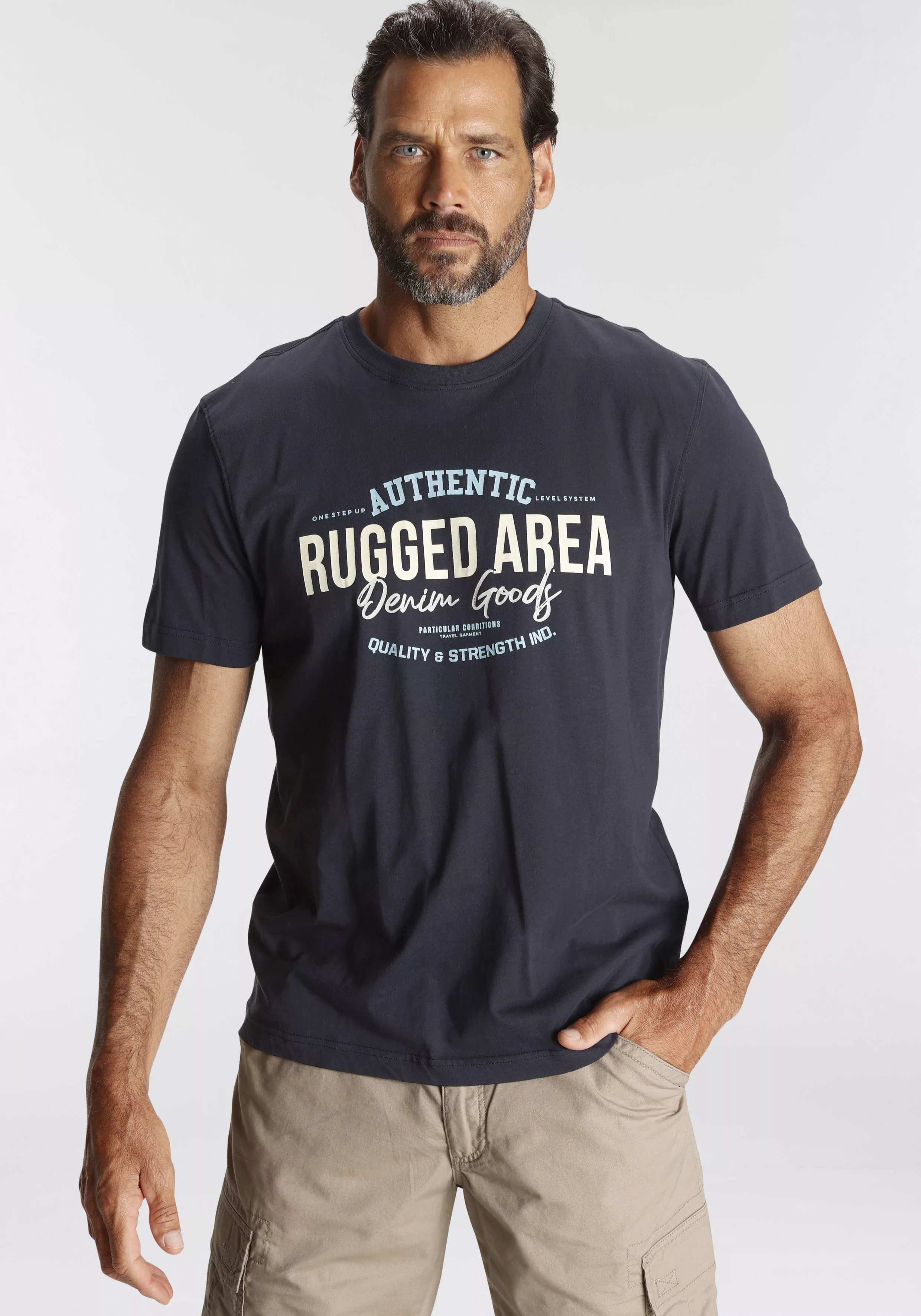 Mans World T-Shirt, mit Brustprint günstig online kaufen