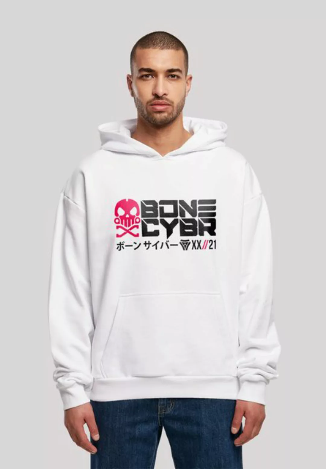 F4NT4STIC Kapuzenpullover "ULTRA HEAVY MUSTERBRAND BONE CYBER", Print günstig online kaufen