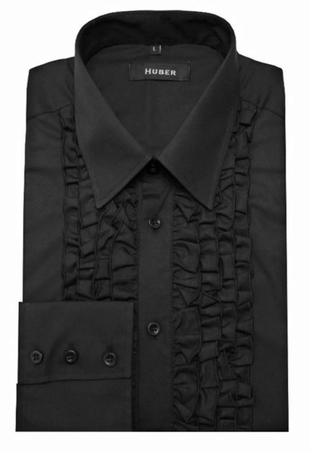 Huber Hemden Langarmhemd HU-0091 Rüschen im Vorderteil, Regular / Comfort F günstig online kaufen