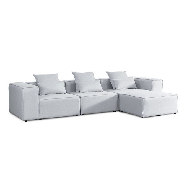 HOME DELUXE Ecksofa Modulares Sofa FINO - L, individuell Stellbar 4 Teile, günstig online kaufen