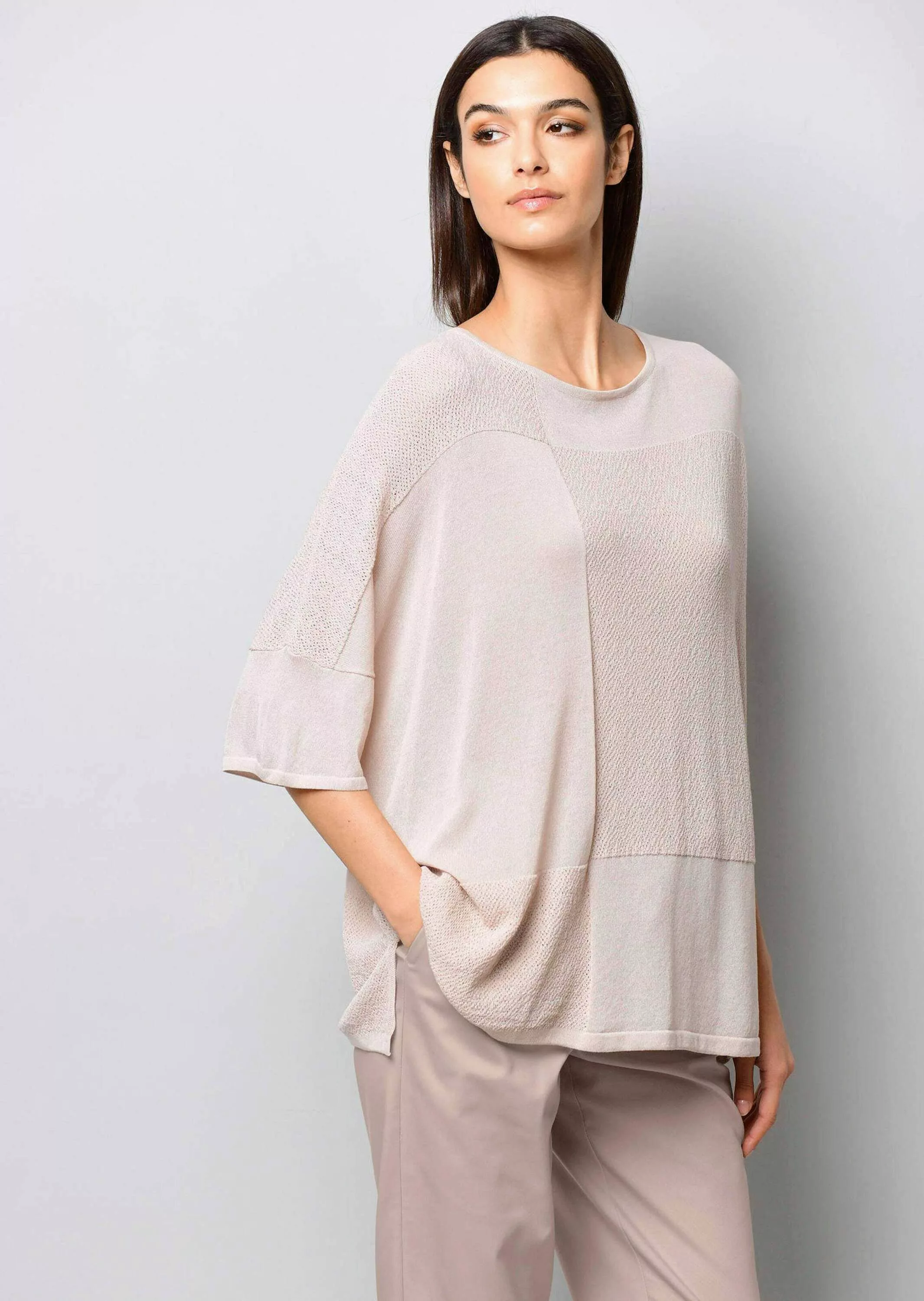 Alba Moda Strickpullover Pullover mit überschnittener günstig online kaufen
